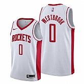 Rockets 0 Russell Westbrook White Nike Swingman Jersey Dzhi,baseball caps,new era cap wholesale,wholesale hats